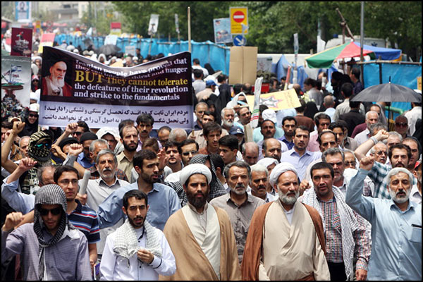 تظاهرات سراسری ملت ایران در محکومیت جنایات آل سعود و ‌آل خلیفه