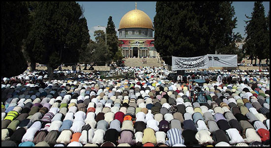 اقامه نماز جمعه ۴۰ هزار فلسطینی در مسجدالاقصی