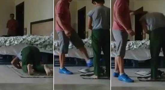 مربی فوتبال قزاقستانی، پسر نوجوان را هنگام ادای نماز کتک زد