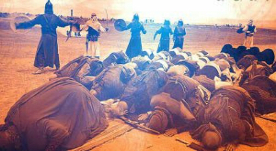 سیره امام حسین ویارانش در نماز