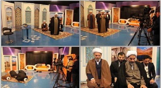برپایی نماز جماعت در برنامه زنده تلویزیونی