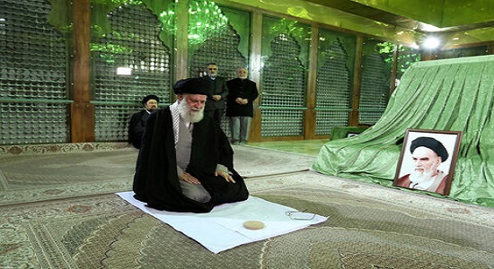 حضور رهبر انقلاب در مرقد مطهر امام راحل و گلزار شهدای بهشت زهرا