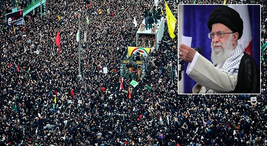 «بر دوش ملت، بر بال ملائک» / مروری بر بیانات رهبر انقلاب در وصف تشییع شهید سلیمانی