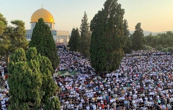 اقامه باشکوه نماز عید قربان در مسجدالاقصی
