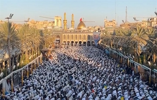 اقامه باشکوه نماز عید قربان در بین الحرمین