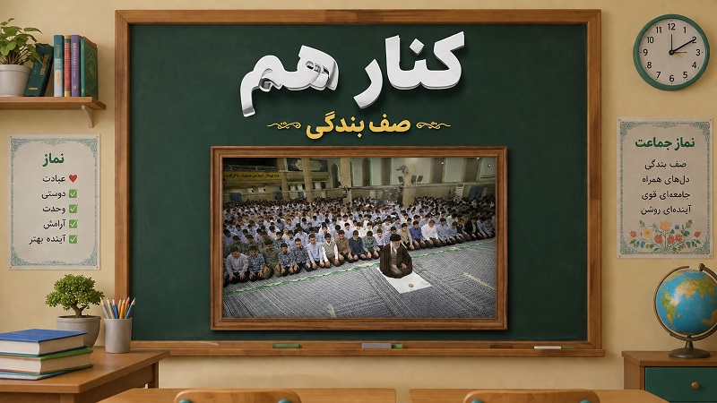 کنار هم در صف بندگی