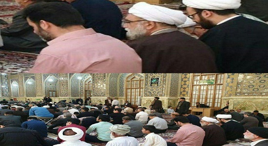 حضور بدون تشریفات تولیت جدید آستان قدس در نماز جمعه مشهد